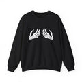 Skeleton Hands Funny Crewneck