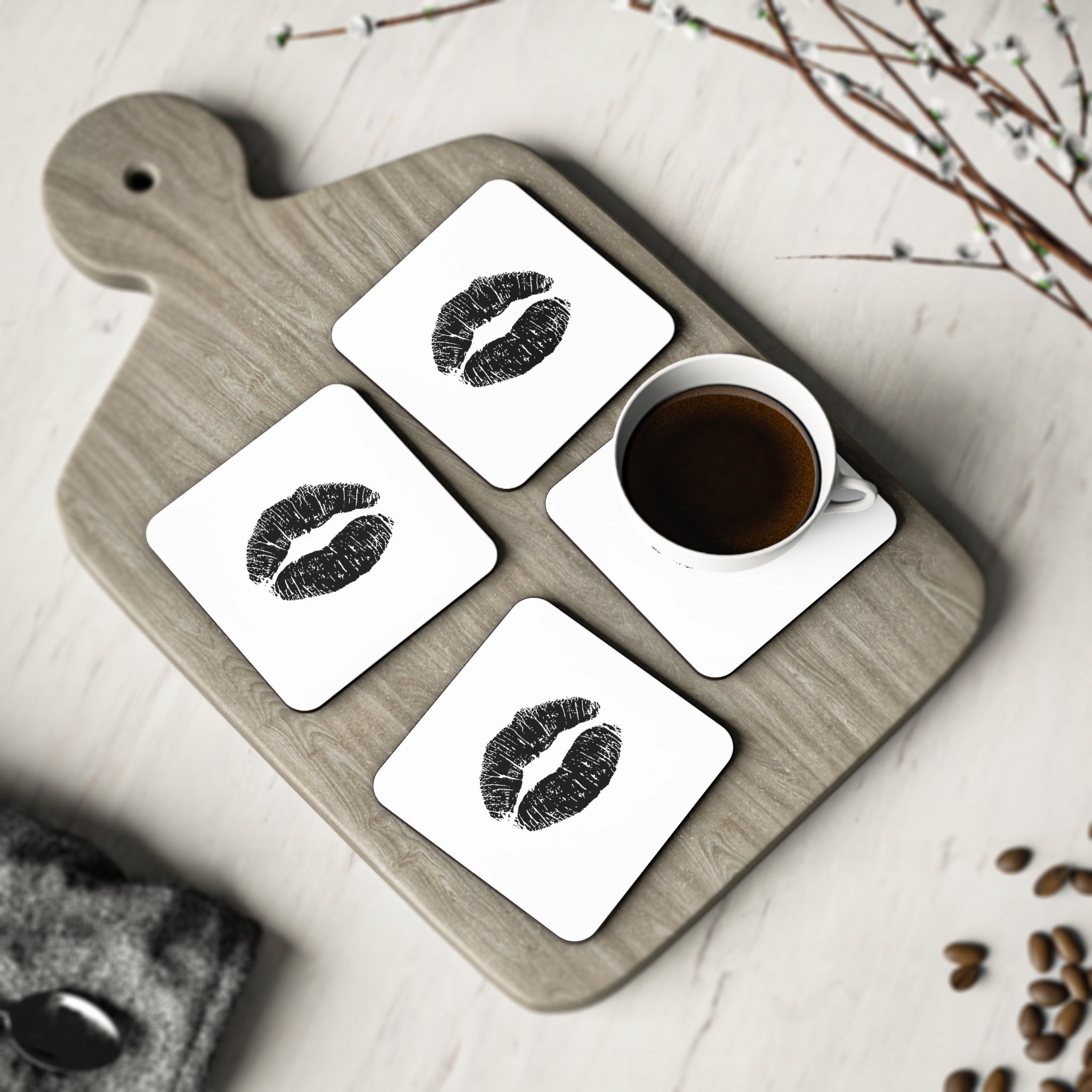 Kiss Me Coasters
