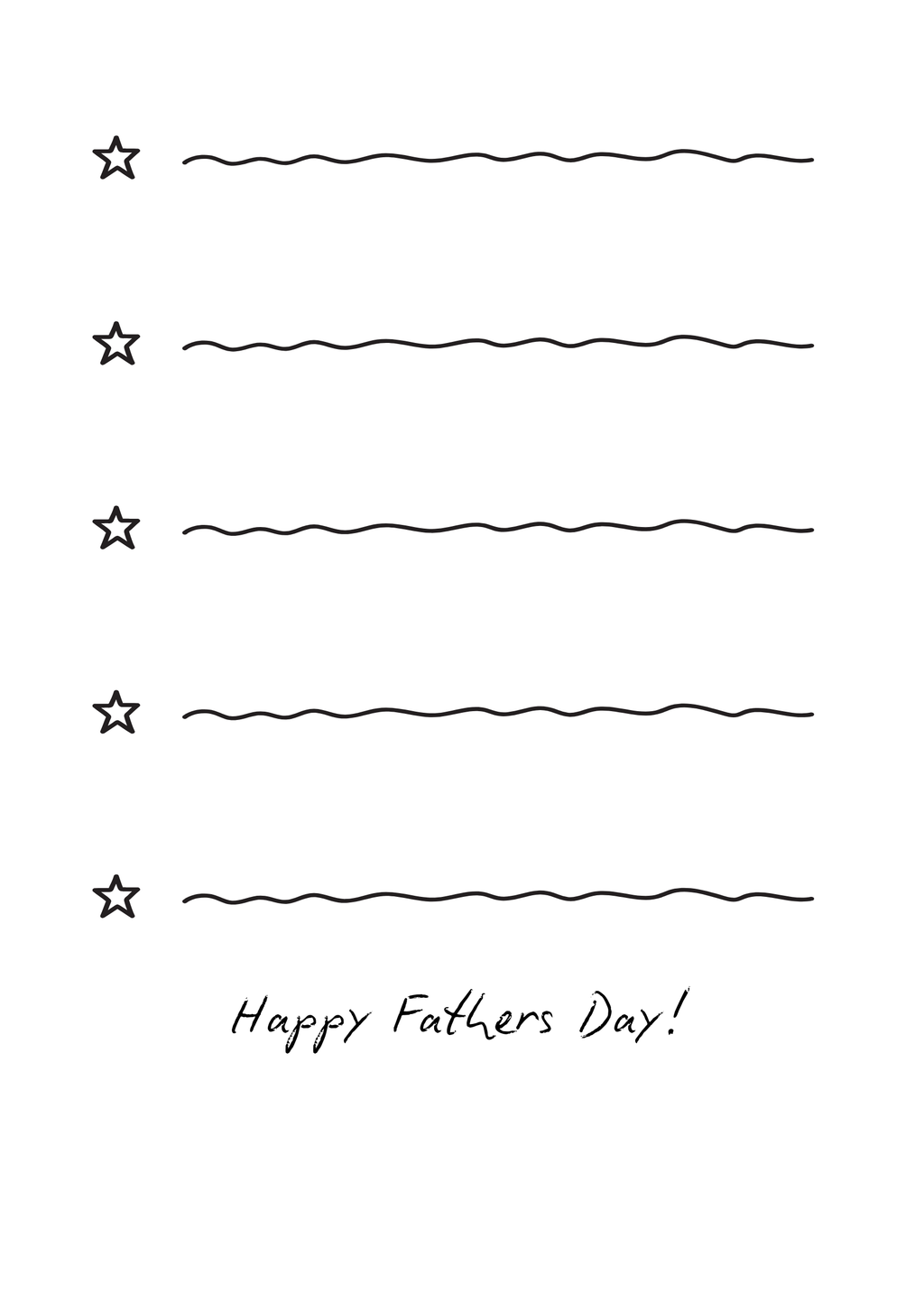 Fathers Day Card Fill in the blank- Digital Download