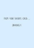 Fav Child Fathers Day- Digital Download