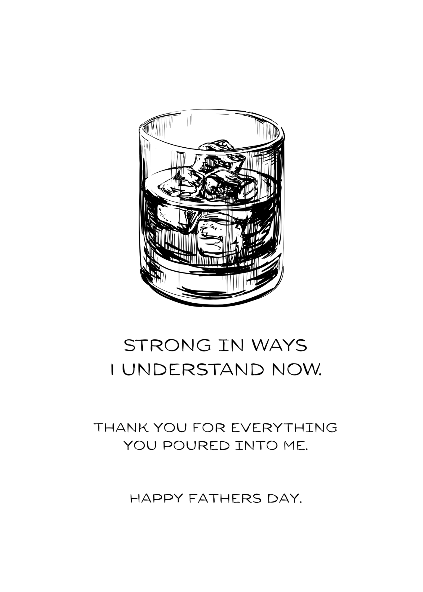 Whiskey Magnet Card- Fathers Day