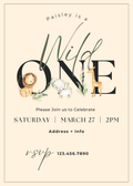 Wild One Invite