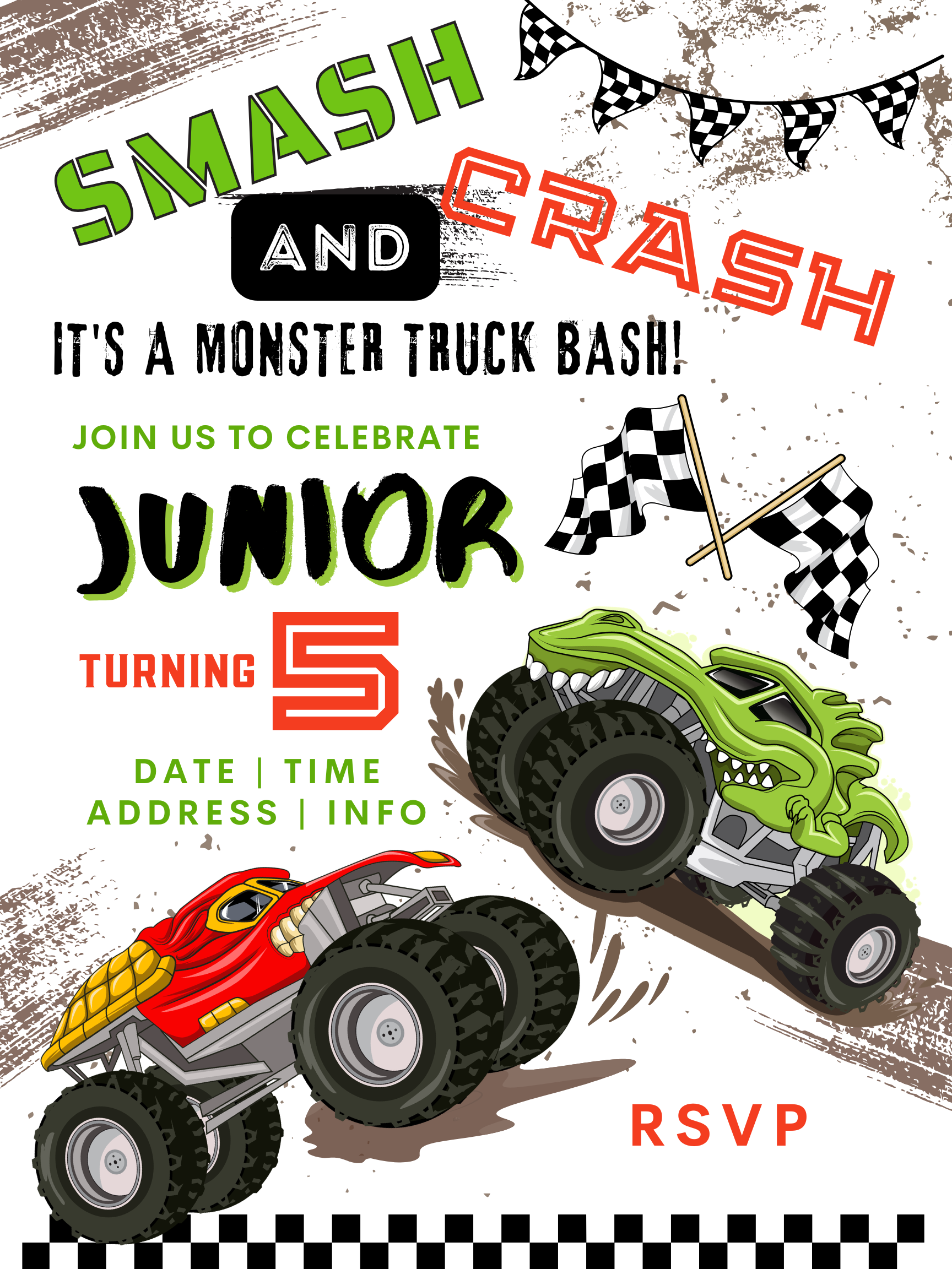Race Car Invite